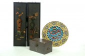 TWO HANGING PANELS  BOX  AND A