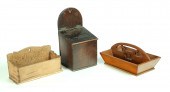 TWO HANGING WALL BOXES AND KNI