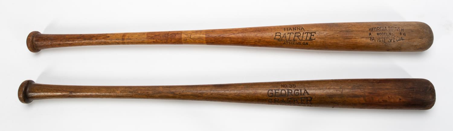 TWO HANNA BASEBALL BATS, GEORGIA