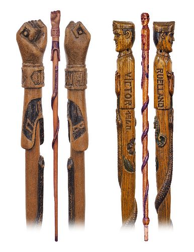 TWO HARDWOOD PRISONERS OF WAR