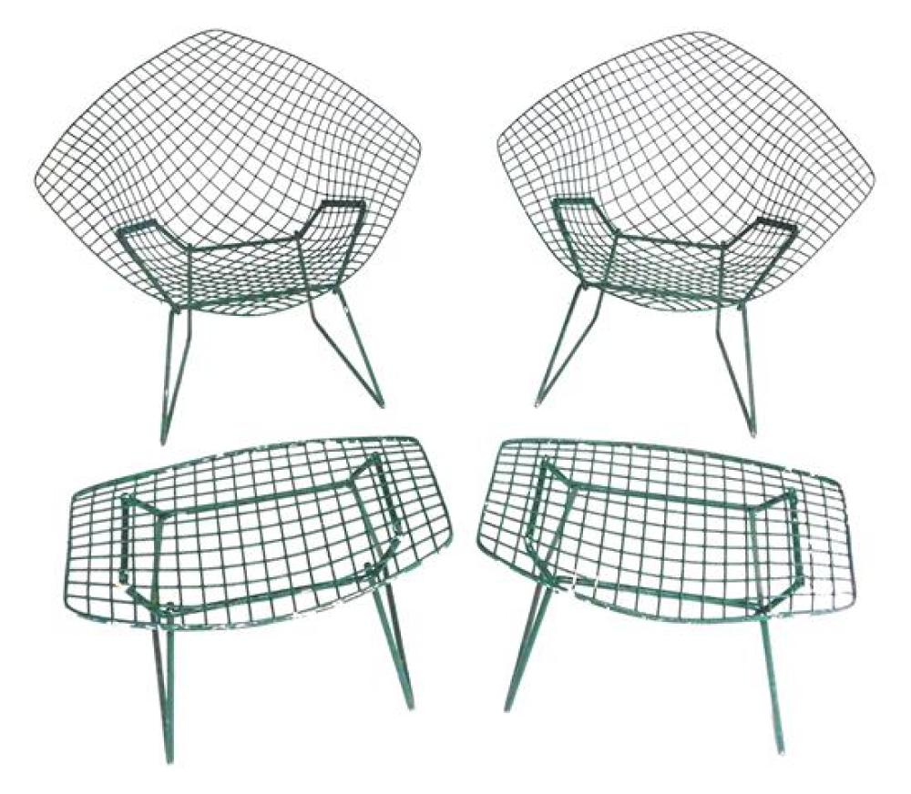 TWO HARRY BERTOIA KNOLL STYLE