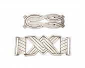 TWO HECTOR AGUILAR SILVER BELT