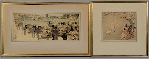 TWO HELEN HYDE WOODBLOCKSHelen Hyde
