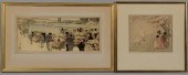TWO HELEN HYDE WOODBLOCKSHelen
