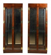 TWO HENREDON DISPLAY CABINETST