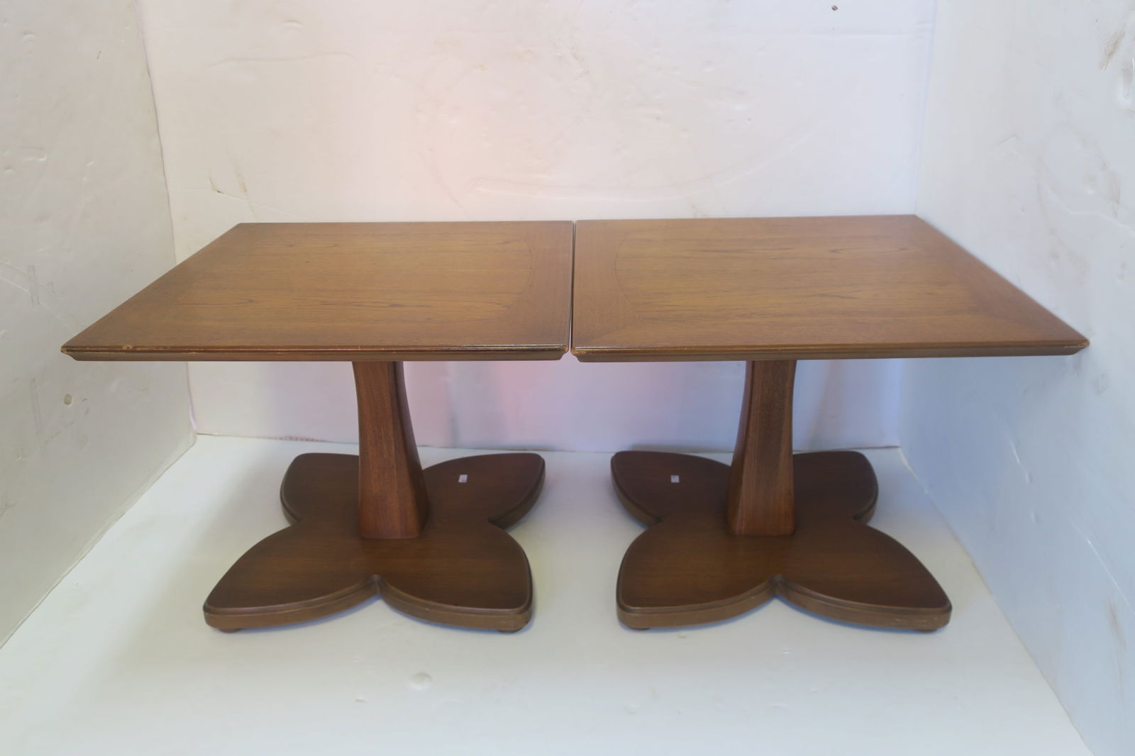 TWO HENREDON MID CENTURY WALNUT