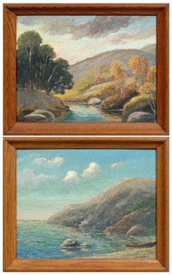 Two Henry Hallberg paintings (J.
