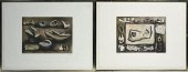 TWO HENRY MOORE PENCIL SIGNED