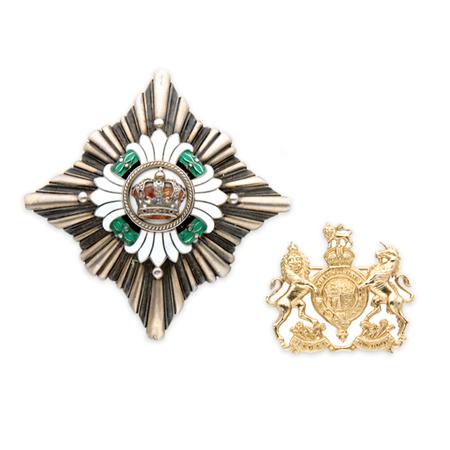 Two Heraldic Brooches Originally