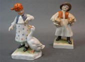 TWO HEREND FIGURE OF BOY WITH