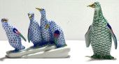 TWO HEREND FISHNET PORCELAIN F