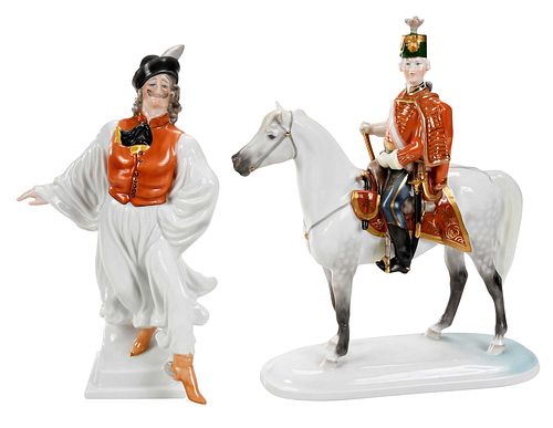 TWO HEREND PORCELAIN