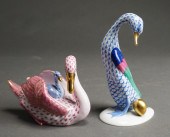 TWO HEREND PORCELAIN FIGURINES