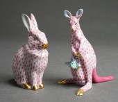 TWO HEREND PORCELAIN FIGURINES