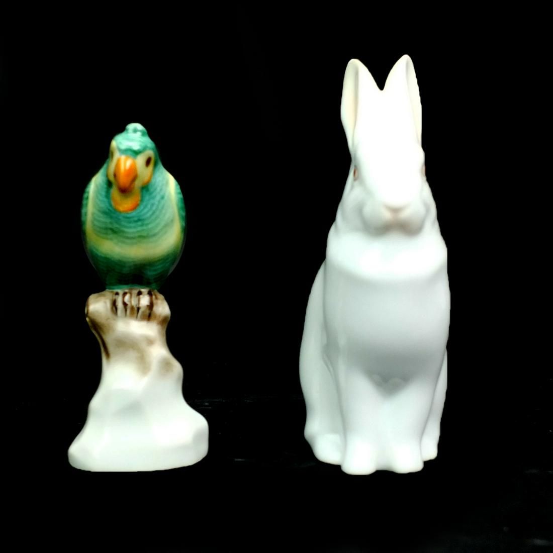 TWO HEREND PORCELAIN FIGURINESLot