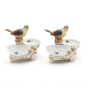 TWO HEREND  ROTHSCHILD BIRD  T