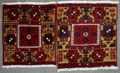 TWO HERIZ RUGS, LARGER: 2 FT X