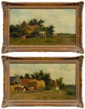 Two Herman Bogman paintings (H