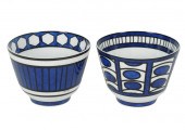 TWO HERMES PORCELAIN BOWLSTwo