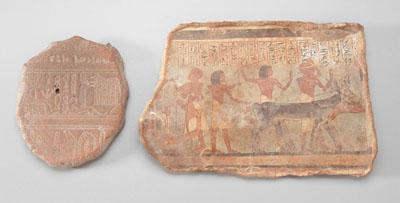 Two hieroglyphic fragments: one