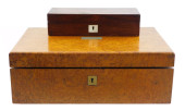 TWO HINGED LID 19TH C. BOXES: