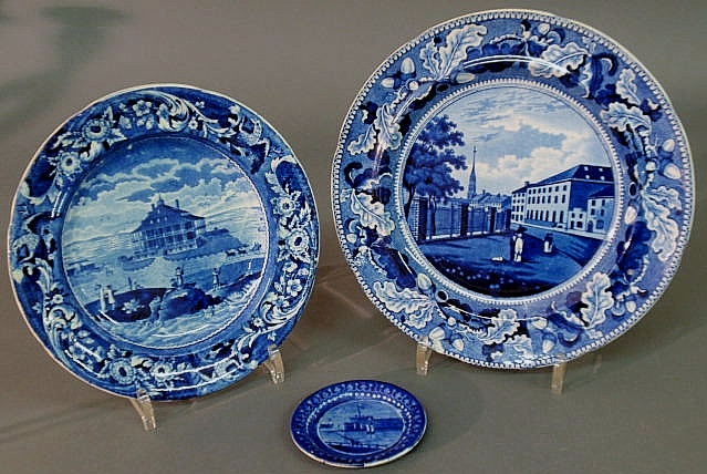 Two Historical Blue plates