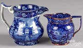 TWO HISTORICAL BLUE STAFFORDSH