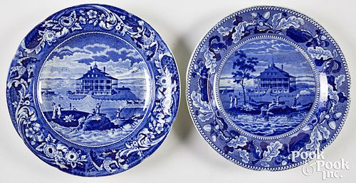 TWO HISTORICAL BLUE STAFFORDSHIRE