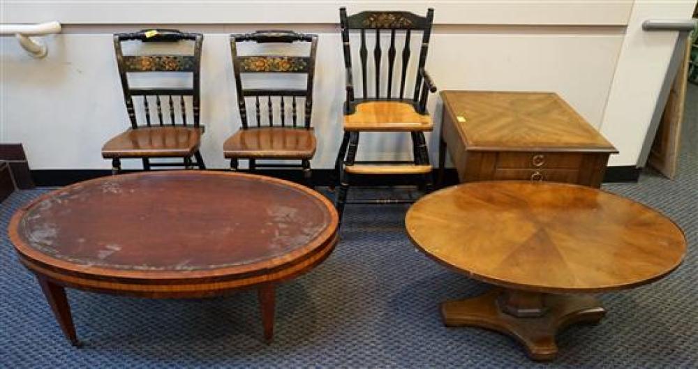 TWO HITCHCOCK CHAIRS, YOUTH HIGH