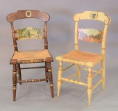 TWO HITCHCOCK SIDE CHAIRS TO I