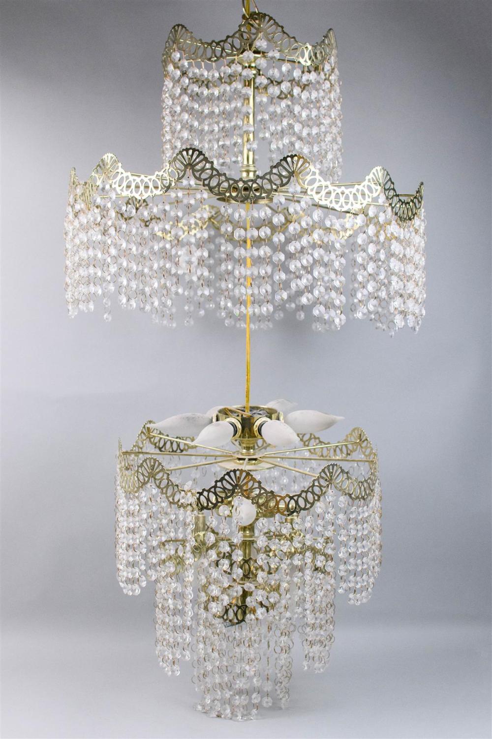 TWO HOLLYWOOD REGENCY STYLE METAL