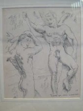 Two homoerotic prints each ind
