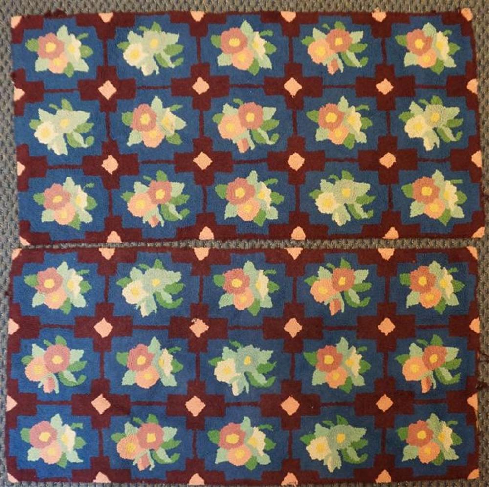 TWO HOOKED RUGSTwo Hooked Rugs