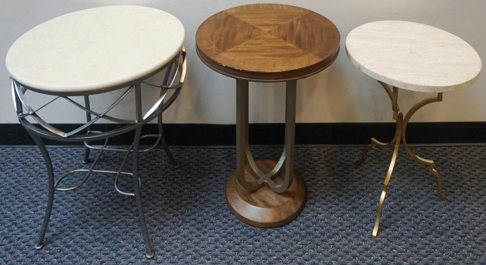 TWO HOOKER SIDE TABLES AND