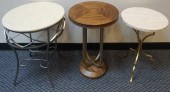 TWO HOOKER SIDE TABLES AND PAT