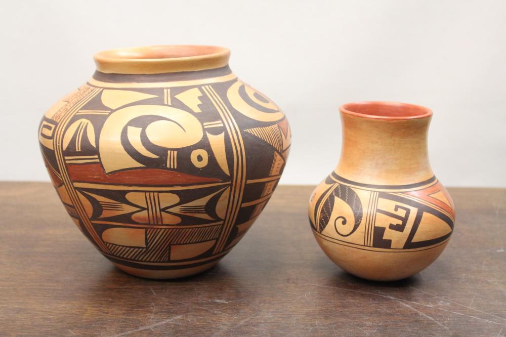 TWO HOPI POTTERY VESSELSTWO HOPI