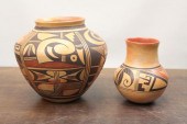 TWO HOPI POTTERY VESSELSTWO HO