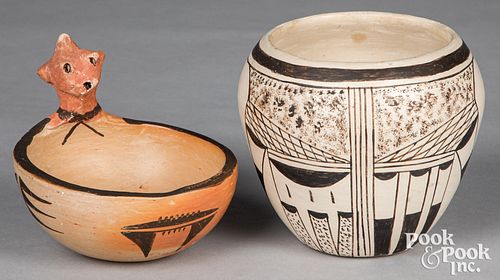 TWO HOPI PUEBLO INDIAN POTTERY