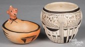 TWO HOPI PUEBLO INDIAN POTTERY