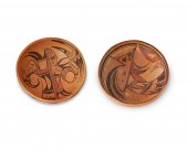 TWO HOPI PUEBLO POLYCHROME POT