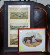 TWO HORSE THEMED FRAMED ARTWOR