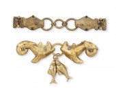 TWO HUBERT HARMON BRASS AND LE