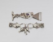 TWO HUBERT HARMON SILVER BELT