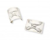 TWO HUBERT HARMON SILVER REPOU