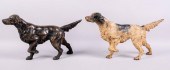 TWO HUBLEY CAST IRON DOORSTOPS