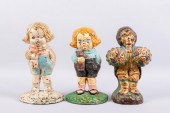 TWO HUBLEY CAST IRON DOORSTOPS