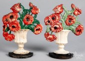 TWO HUBLEY CAST IRON POPPY DOO