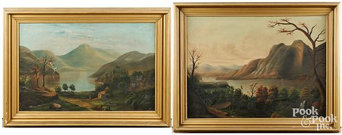 TWO HUDSON RIVER LANDSCAPESEllen