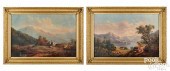 TWO HUDSON RIVER OIL ON CANVAS