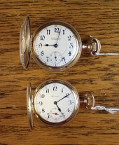 TWO HUNTER CASE POCKET WATCHES